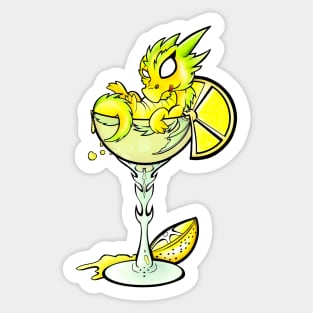 Lemon cocktail dragon Sticker